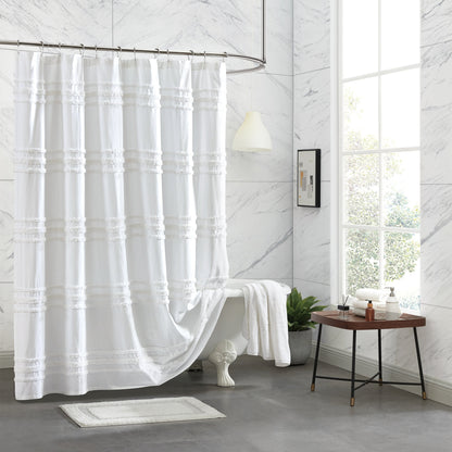 DKNY Chenille Stripe Shower Curtain
