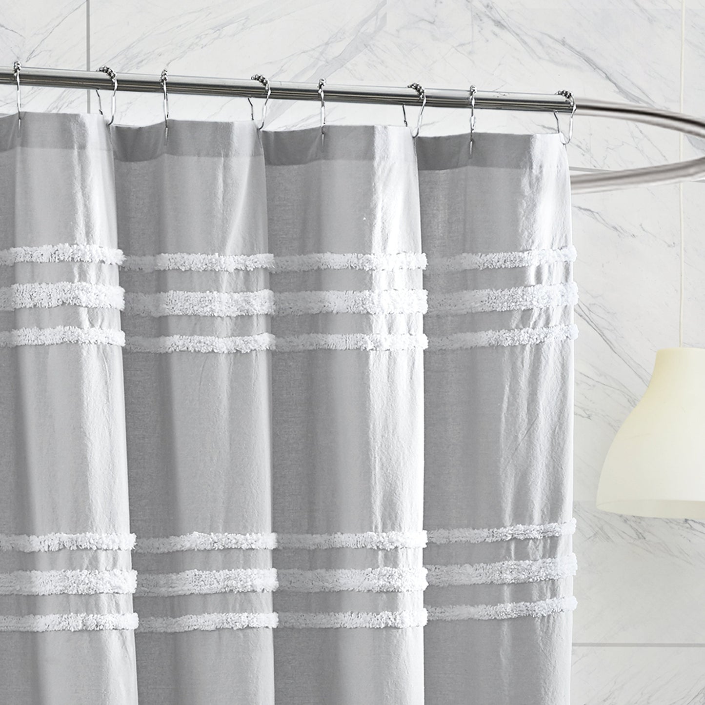 DKNY Chenille Stripe Shower Curtain