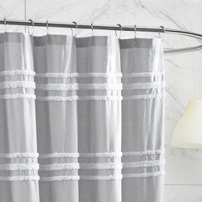 DKNY Chenille Stripe Shower Curtain