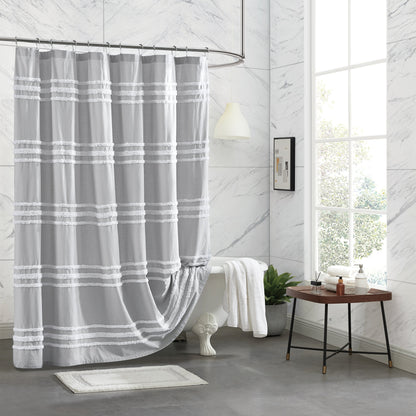 DKNY Chenille Stripe Shower Curtain