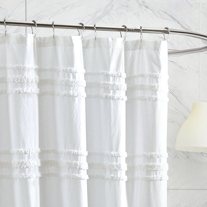 DKNY Chenille Stripe Shower Curtain