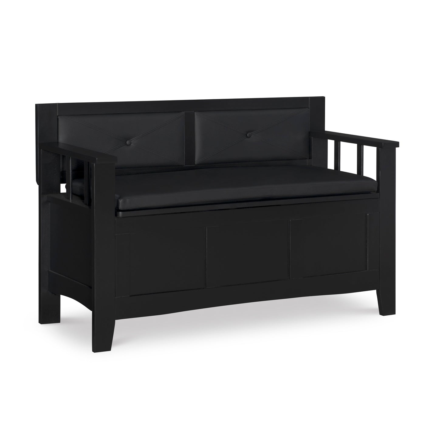 Dahlia Wood Flip Top Storage Entryway Bench