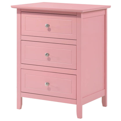 Daniel 3-drawer Transitional Wooden Nightstand