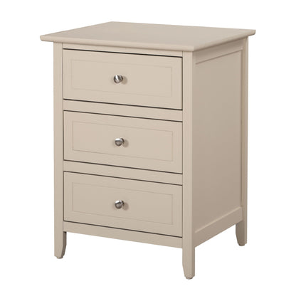 Daniel 3-drawer Transitional Wooden Nightstand