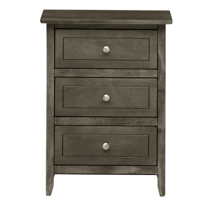 Daniel 3-drawer Transitional Wooden Nightstand