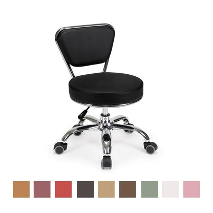 DAYTON Short Stool Rolling Stool with Adjustable Height 13-15 - N/A