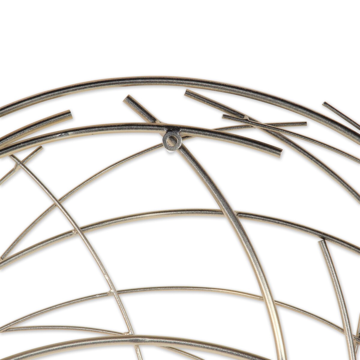 Denine Metal Gold Large Abstract Round Wall Art