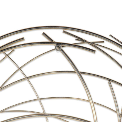 Denine Metal Gold Large Abstract Round Wall Art