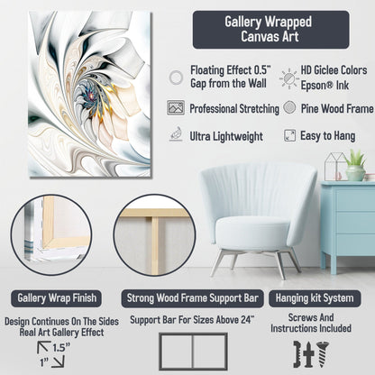 Designart Abstract Seasonal Flowers Watercolor I Floral Wall Art Living Room