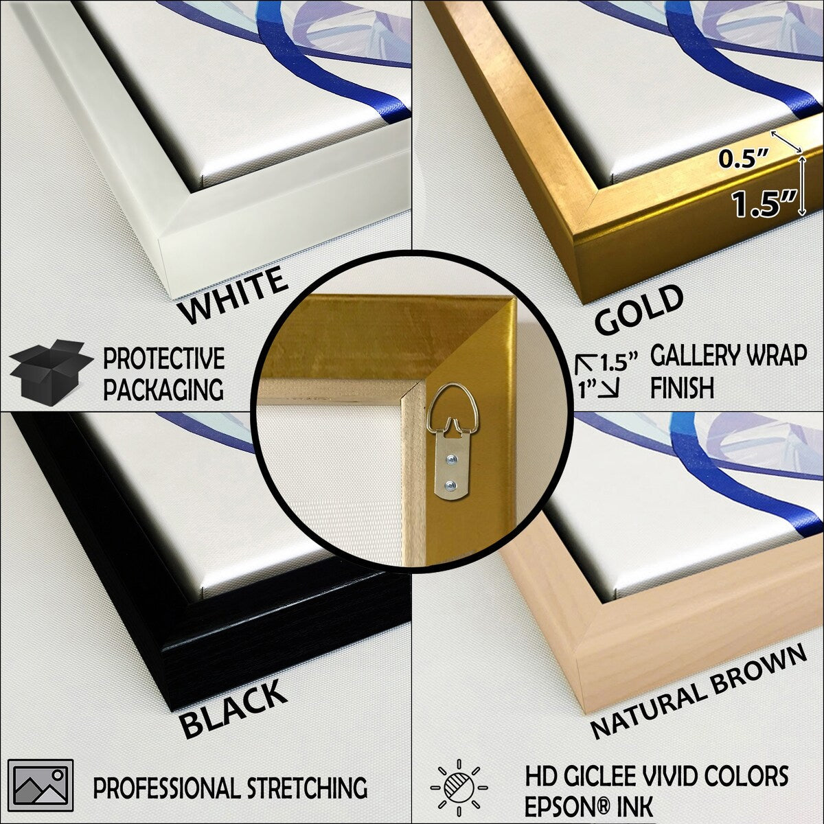 Designart Blue And White Coastal Wave S Edge Coastal Minimalism Blue Wall Decor Coastal Living Room Framed Canvas Art