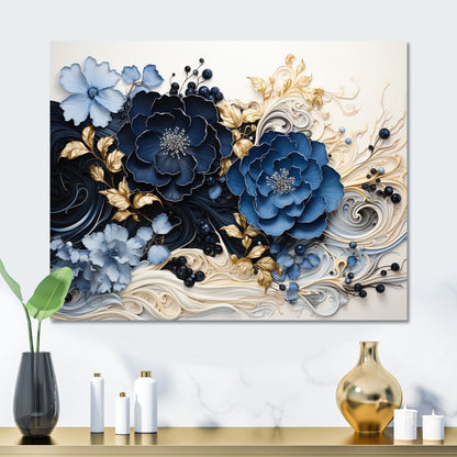 Designart Liquid Ink Spiralscape I Abstract Spirals Metal Wall Art Living Room