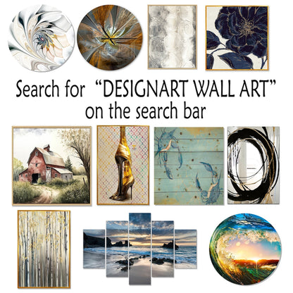 Designart Minimalism Beige And Grey Wave Horizon I Coastal Minimalism Framed Wall Decor