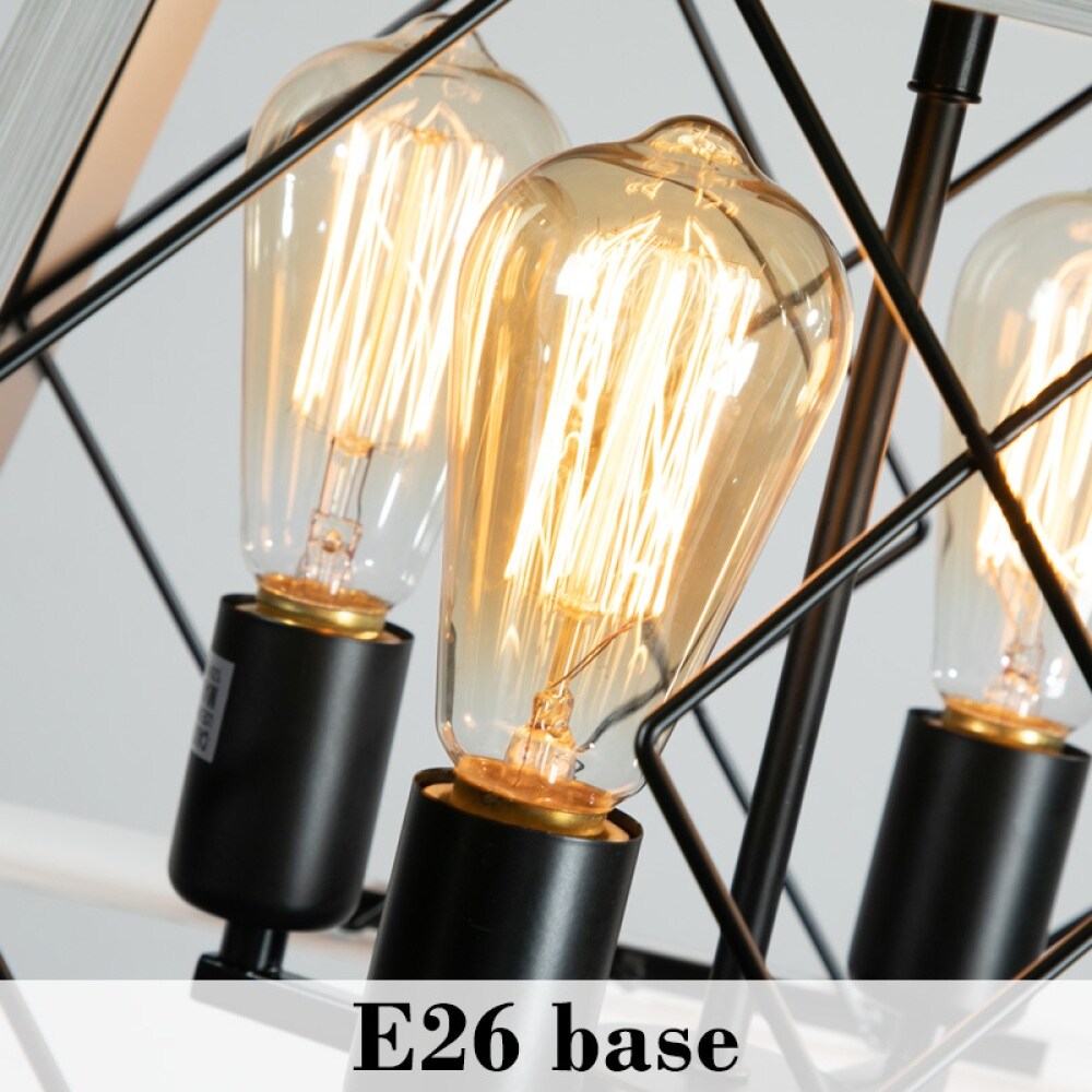 Dimmable 4-Light Farmhouse Chandeliers Light for Dining Room No Bulb