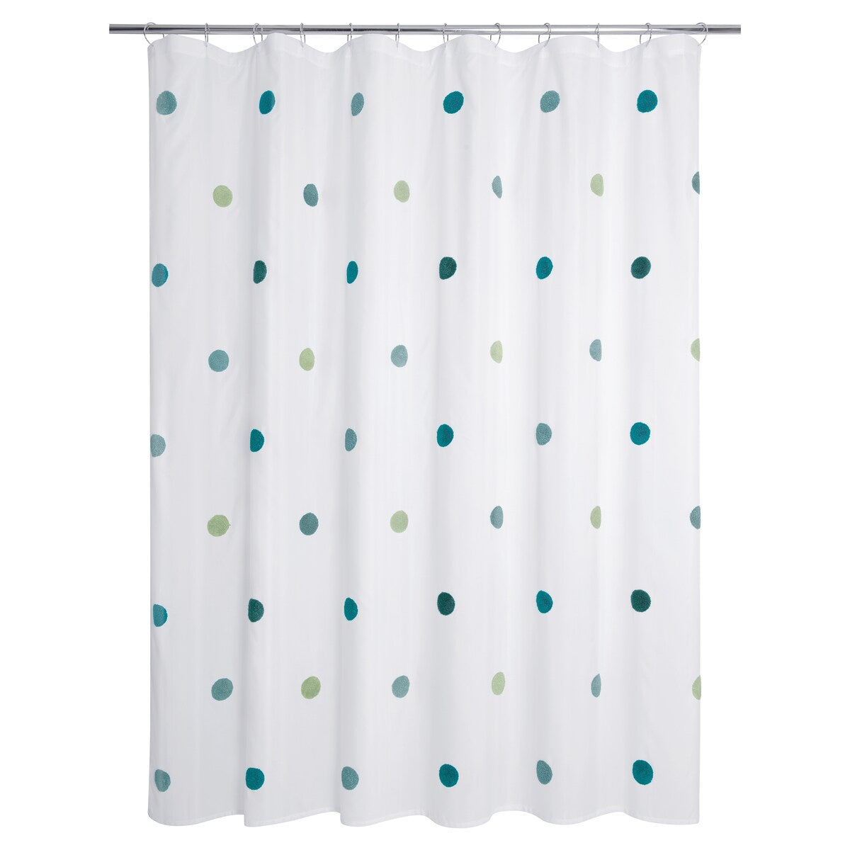 Dots Embellished Shower Curtain