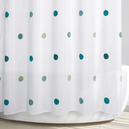 Dots Embellished Shower Curtain