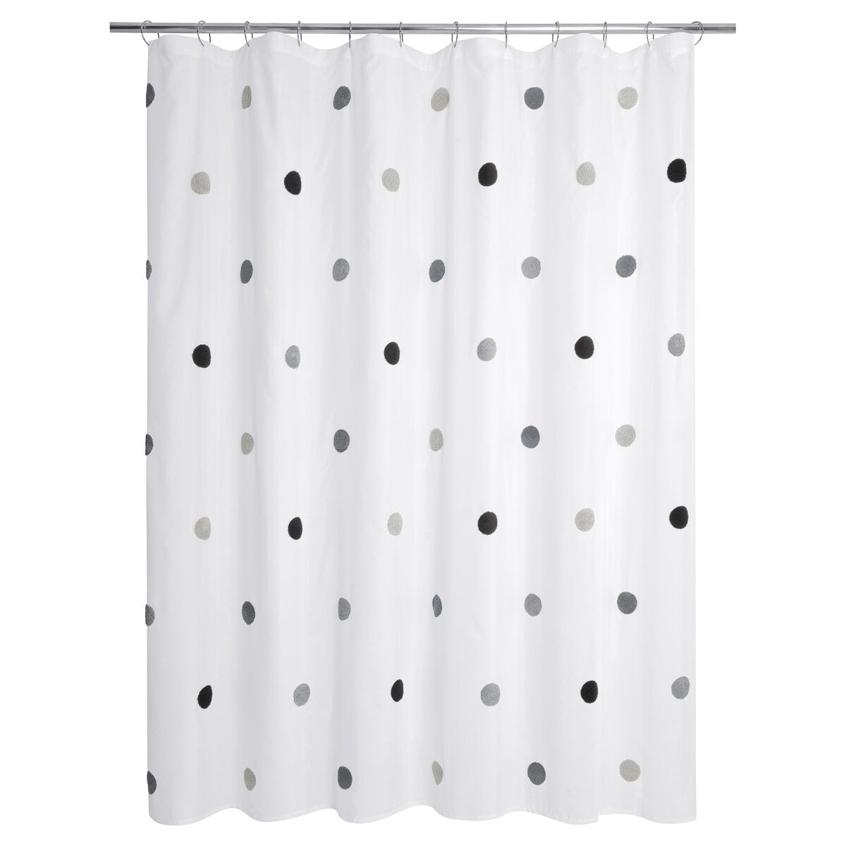 Dots Embellished Shower Curtain