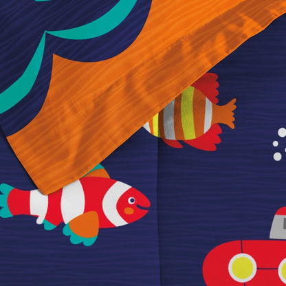 Dream Factory Submarine Microfiber Bed in a Bag with Sheet Set