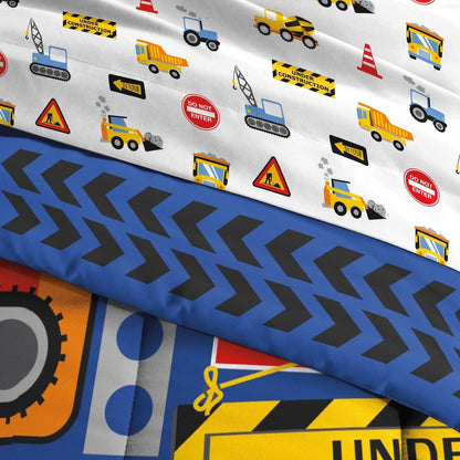 Dream Factory Under Construction Microfiber Bed in a Bag