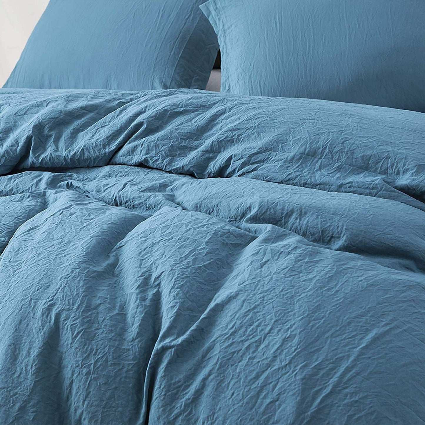 Natural Loft King Solid Duvet Cover Set