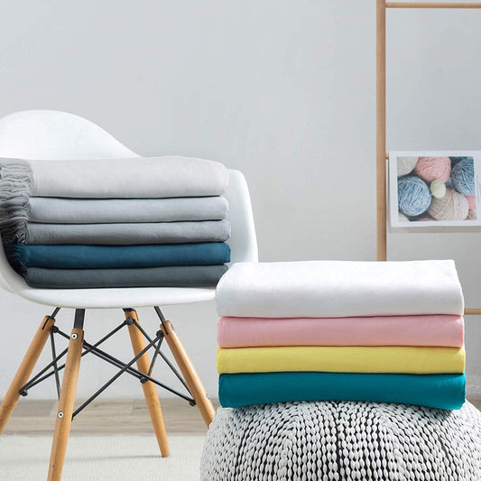 Natural Loft King Solid Duvet Cover Set