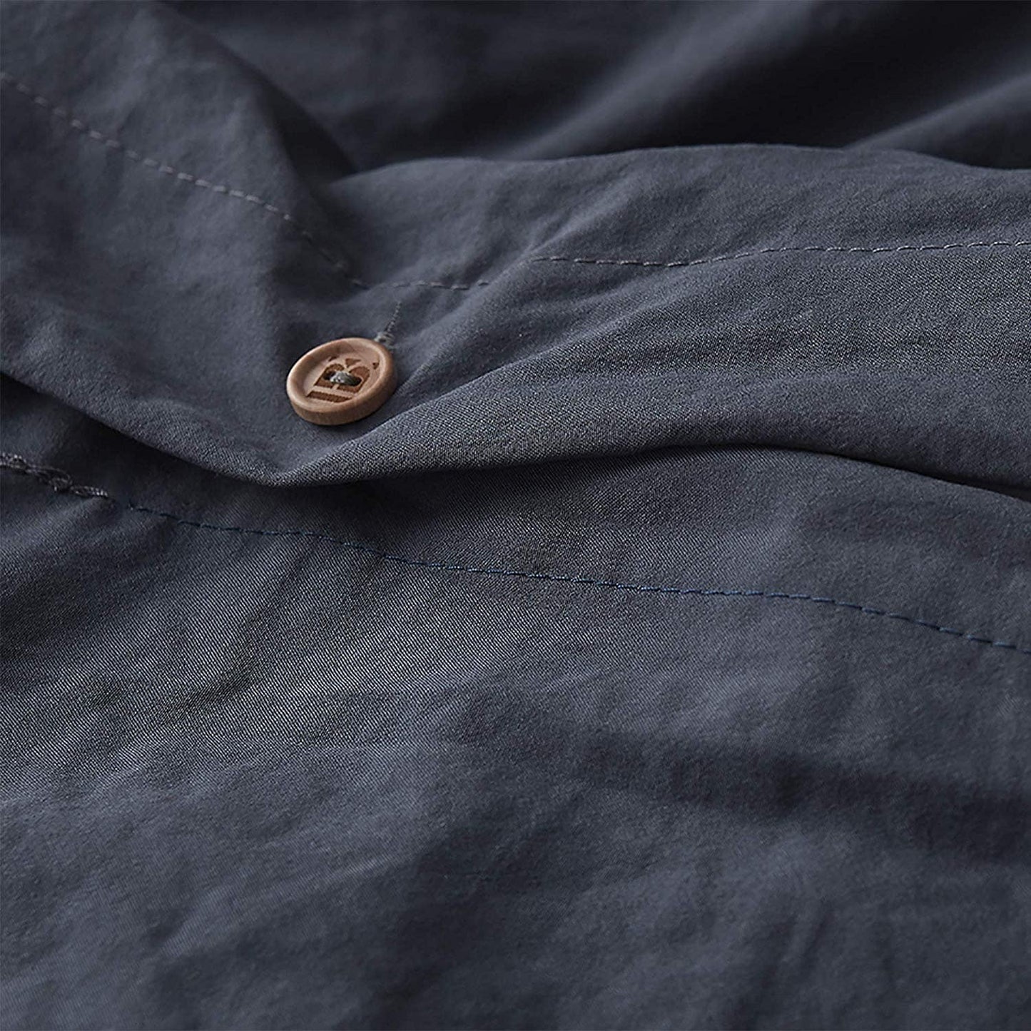 Natural Loft King Solid Duvet Cover Set