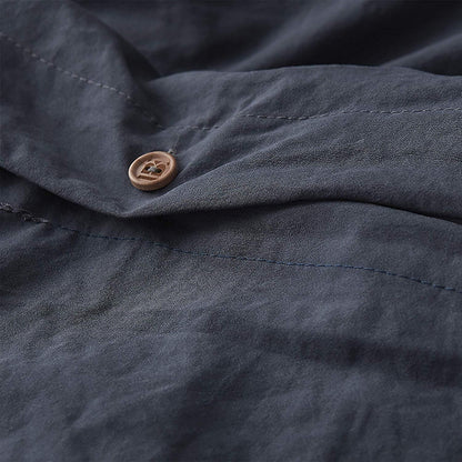 Natural Loft King Solid Duvet Cover Set