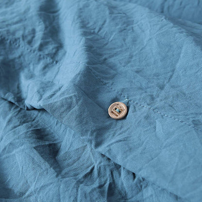 Natural Loft King Solid Duvet Cover Set