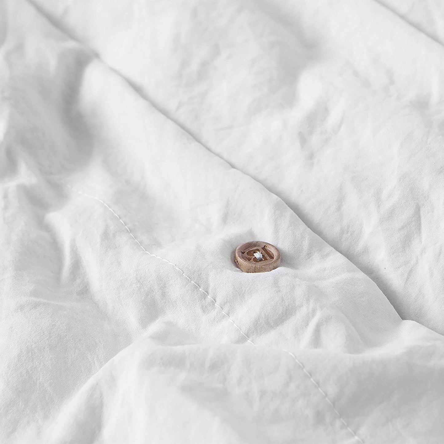 Natural Loft King Solid Duvet Cover Set