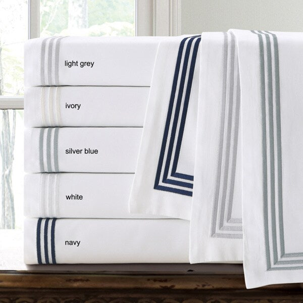 Echelon Home Three Line Hotel Collection 3-piece Duvet Cover Set