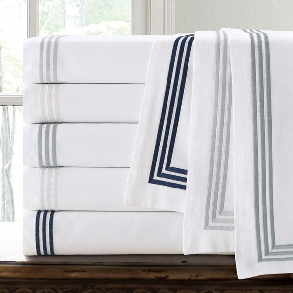 Echelon Home Three Line Hotel Collection 3-piece Duvet Cover Set