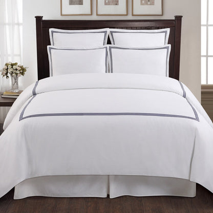 Echelon Home Three Line Hotel Collection 3-piece Duvet Cover Set