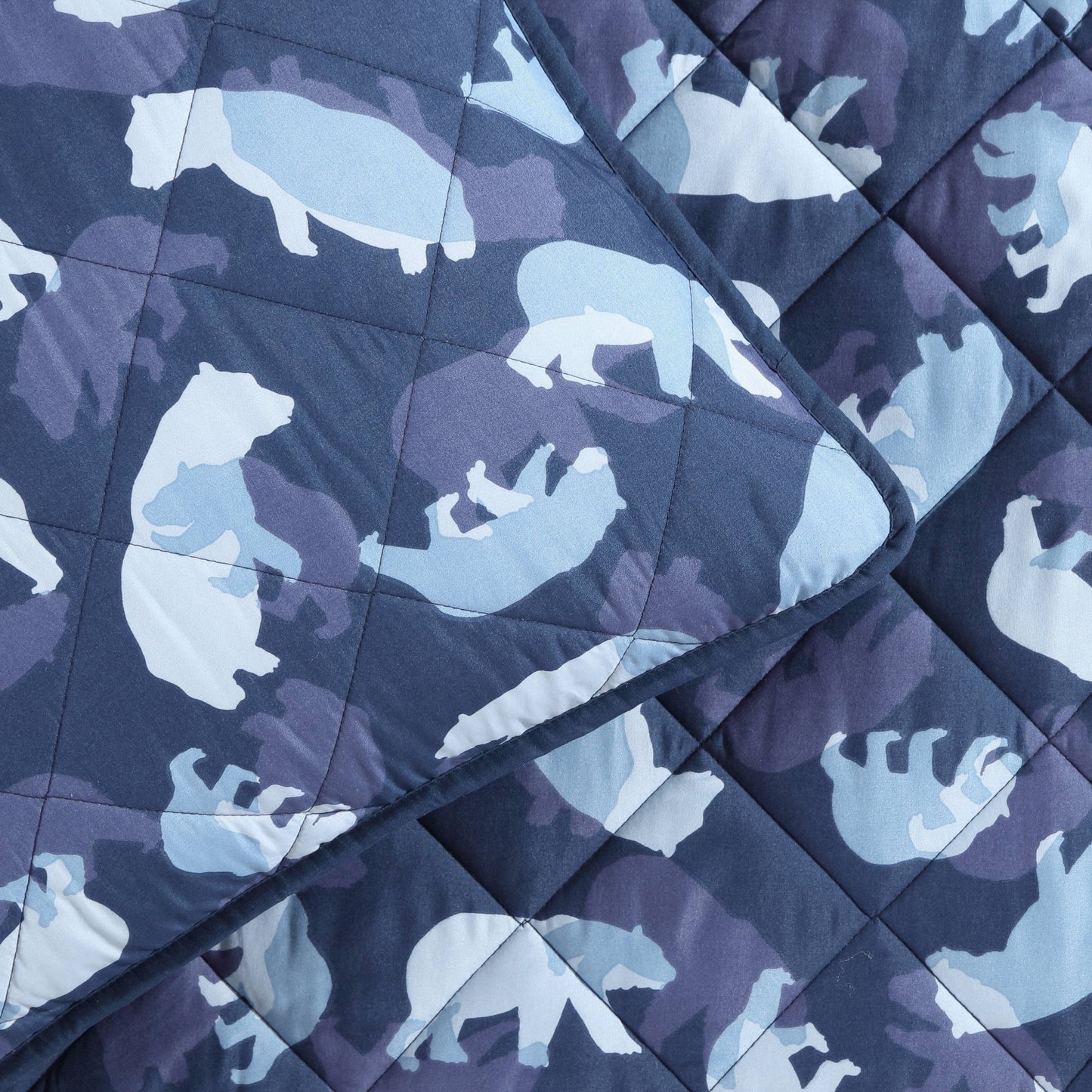 Eddie Bauer Kids Camp Camo Navy Quilt Set