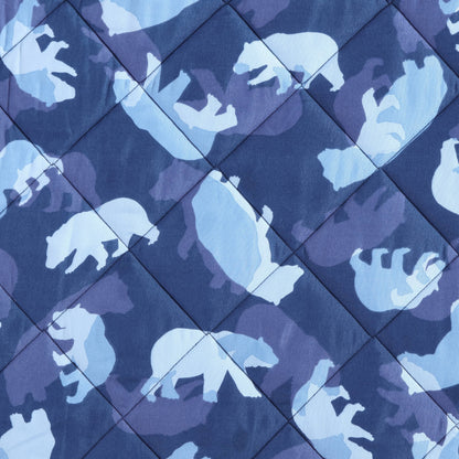 Eddie Bauer Kids Camp Camo Navy Quilt Set