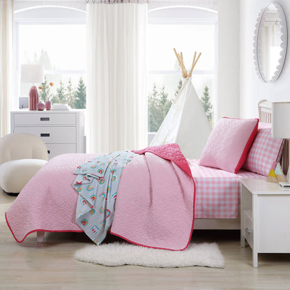 Eddie Bauer Kids Garden Pink Quilt Set