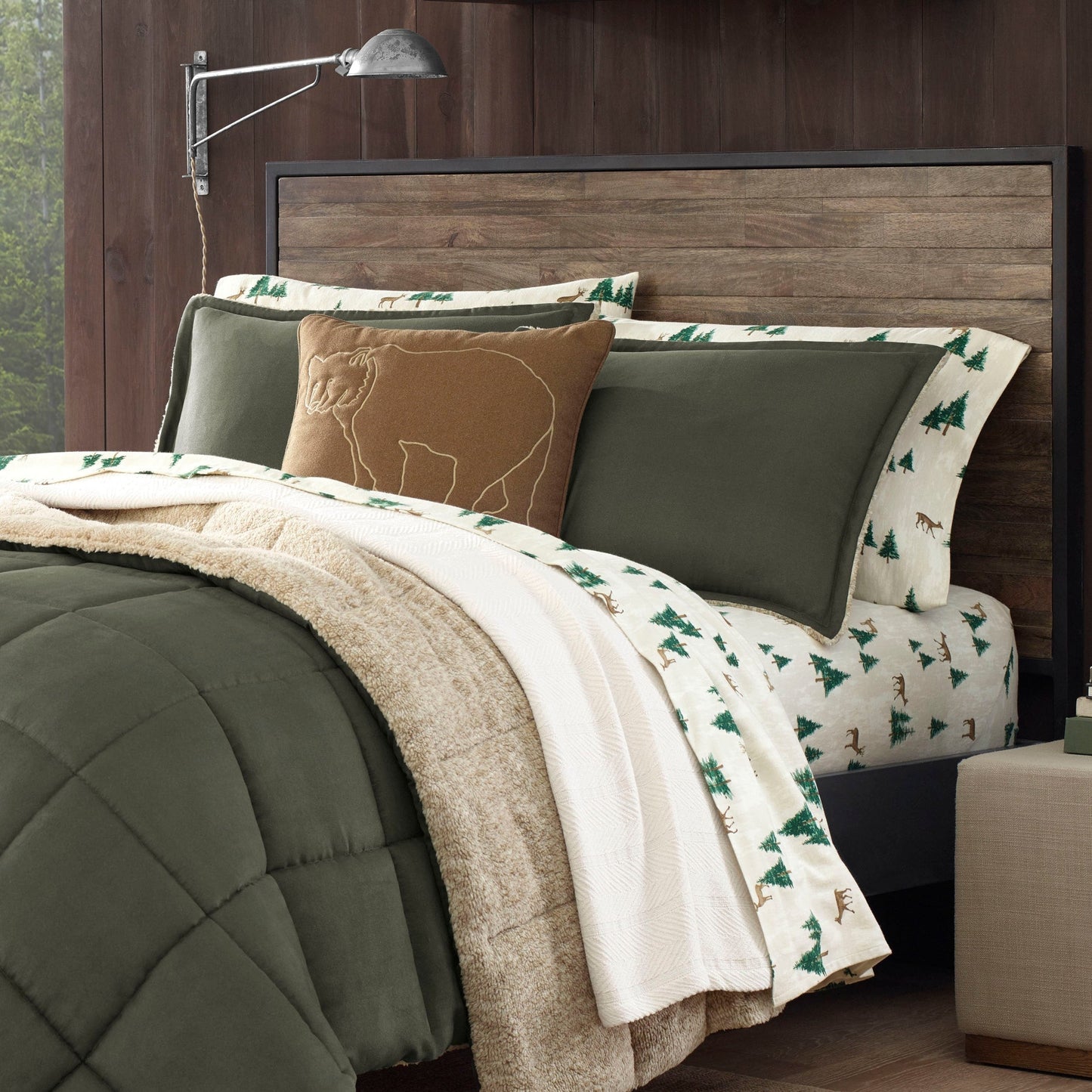 Eddie Bauer Sherwood Faux Suede Textured Comforter & Sham Set