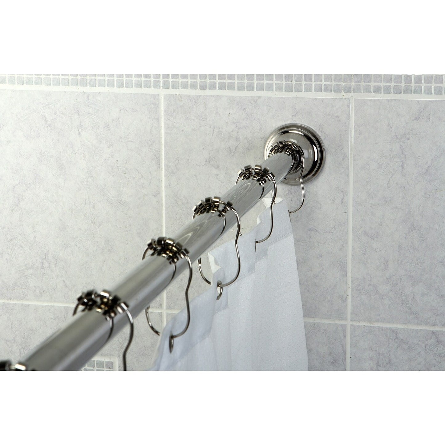Edenscape 60-Inch to 72-Inch Adjustable Shower Curtain Rod - Polished Chrome