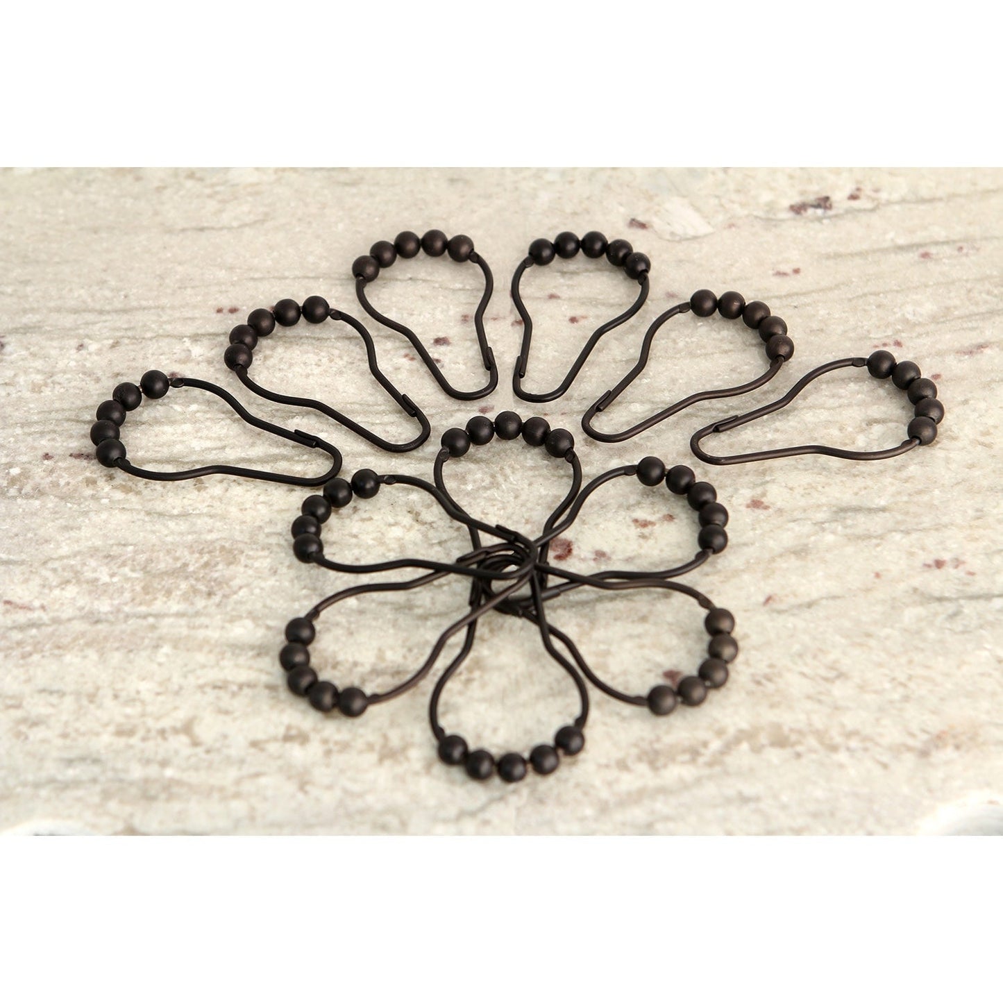 Edenscape Roller Ball Shower Curtain Rings (12 pcs/set)