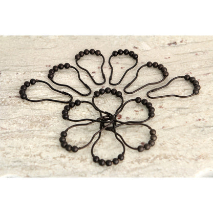 Edenscape Roller Ball Shower Curtain Rings (12 pcs/set)