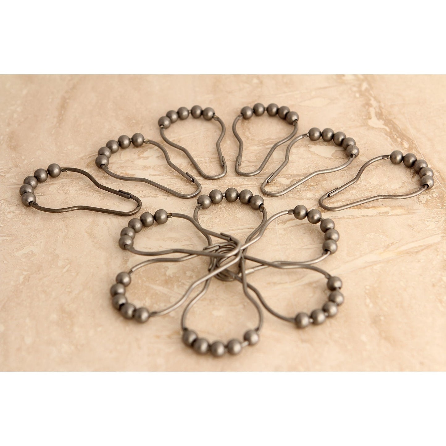 Edenscape Roller Ball Shower Curtain Rings (12 pcs/set)