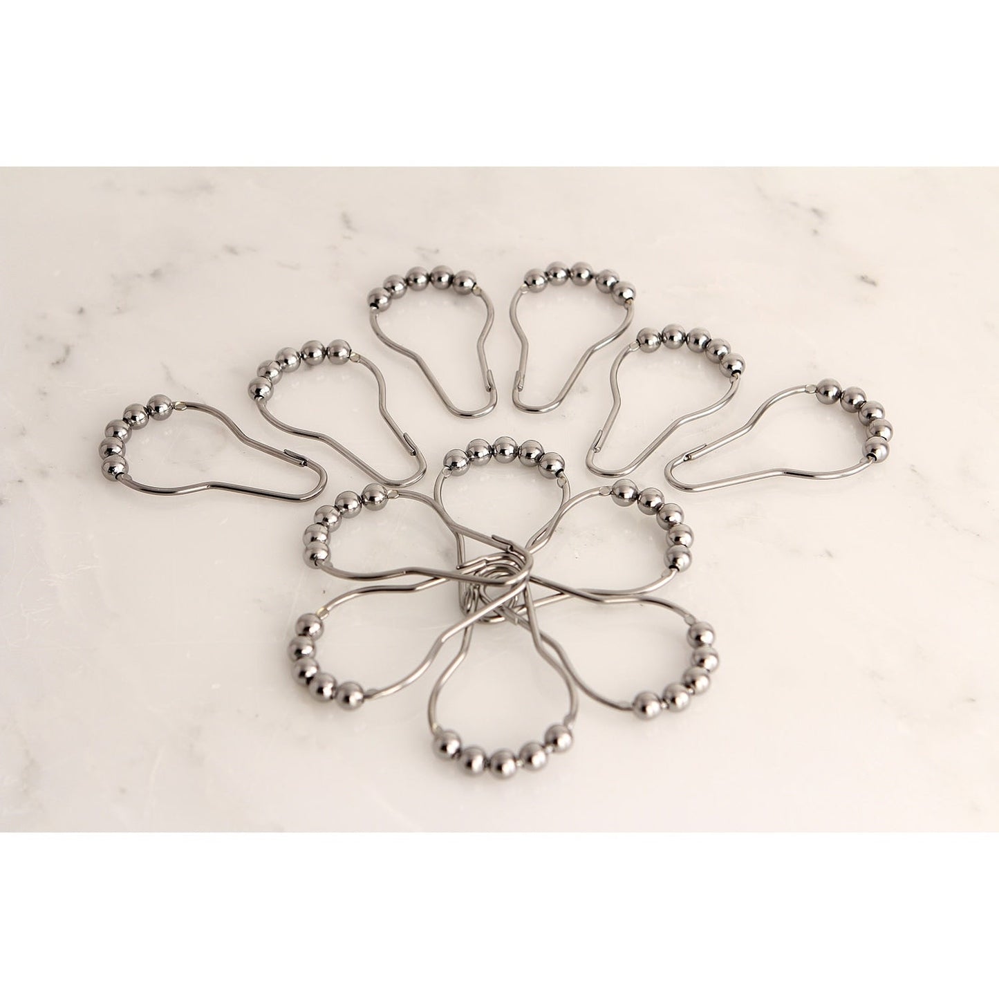 Edenscape Roller Ball Shower Curtain Rings (12 pcs/set)