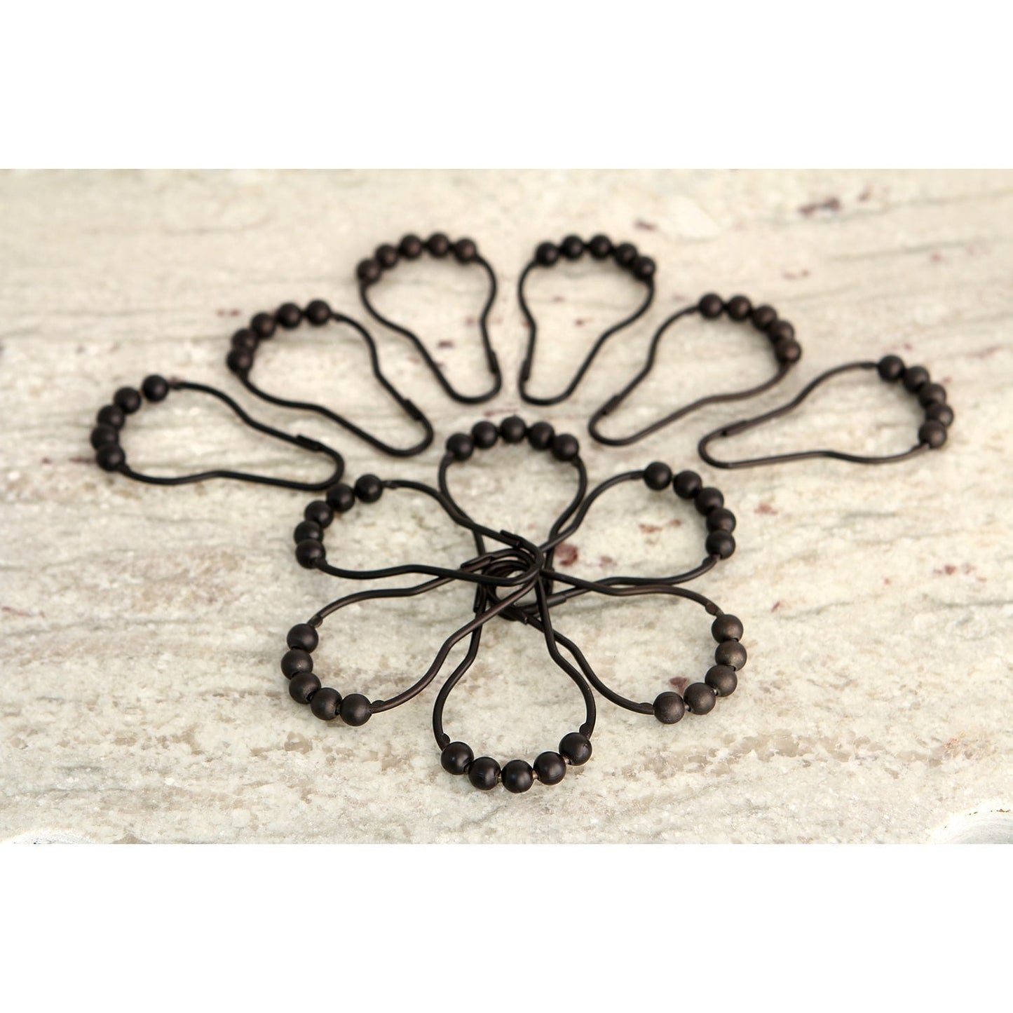 Edenscape Roller Ball Shower Curtain Rings (12 pcs/set)