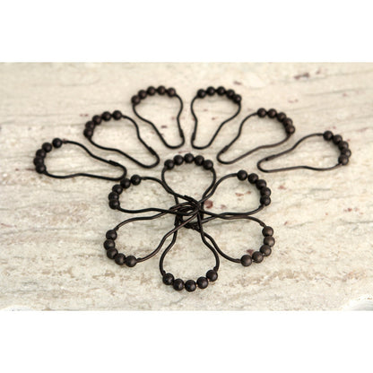 Edenscape Roller Ball Shower Curtain Rings (12 pcs/set)