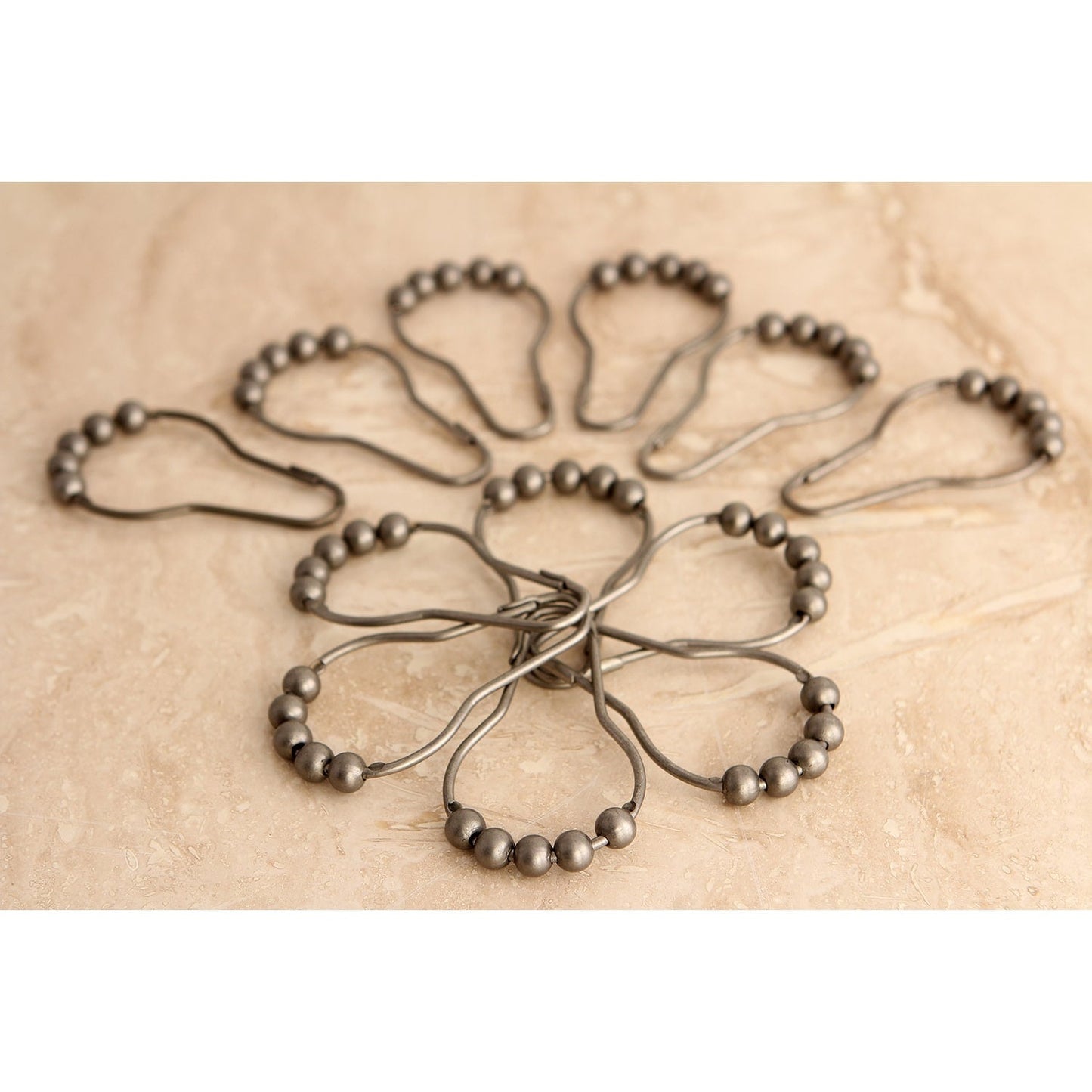 Edenscape Roller Ball Shower Curtain Rings (12 pcs/set)