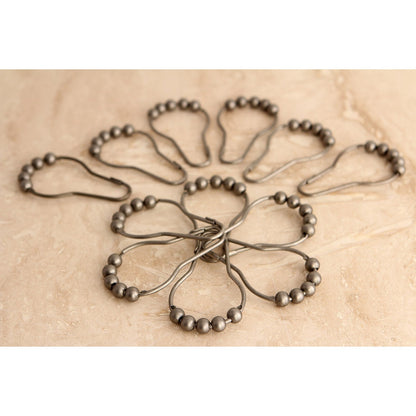 Edenscape Roller Ball Shower Curtain Rings (12 pcs/set)