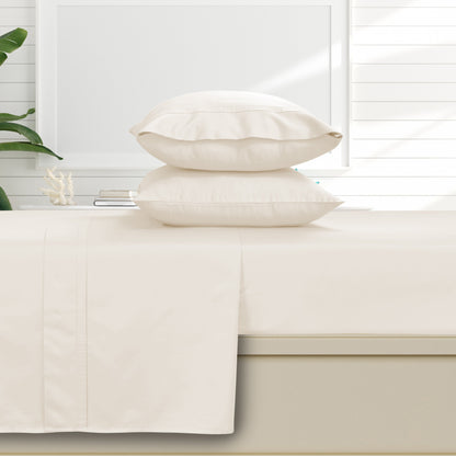 Egyptian Cotton 500 Thread Count Extra Deep Pocket Solid Bed Sheet Set