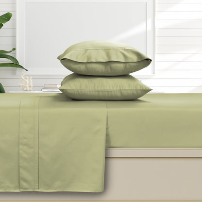 Egyptian Cotton 500 Thread Count Extra Deep Pocket Solid Bed Sheet Set