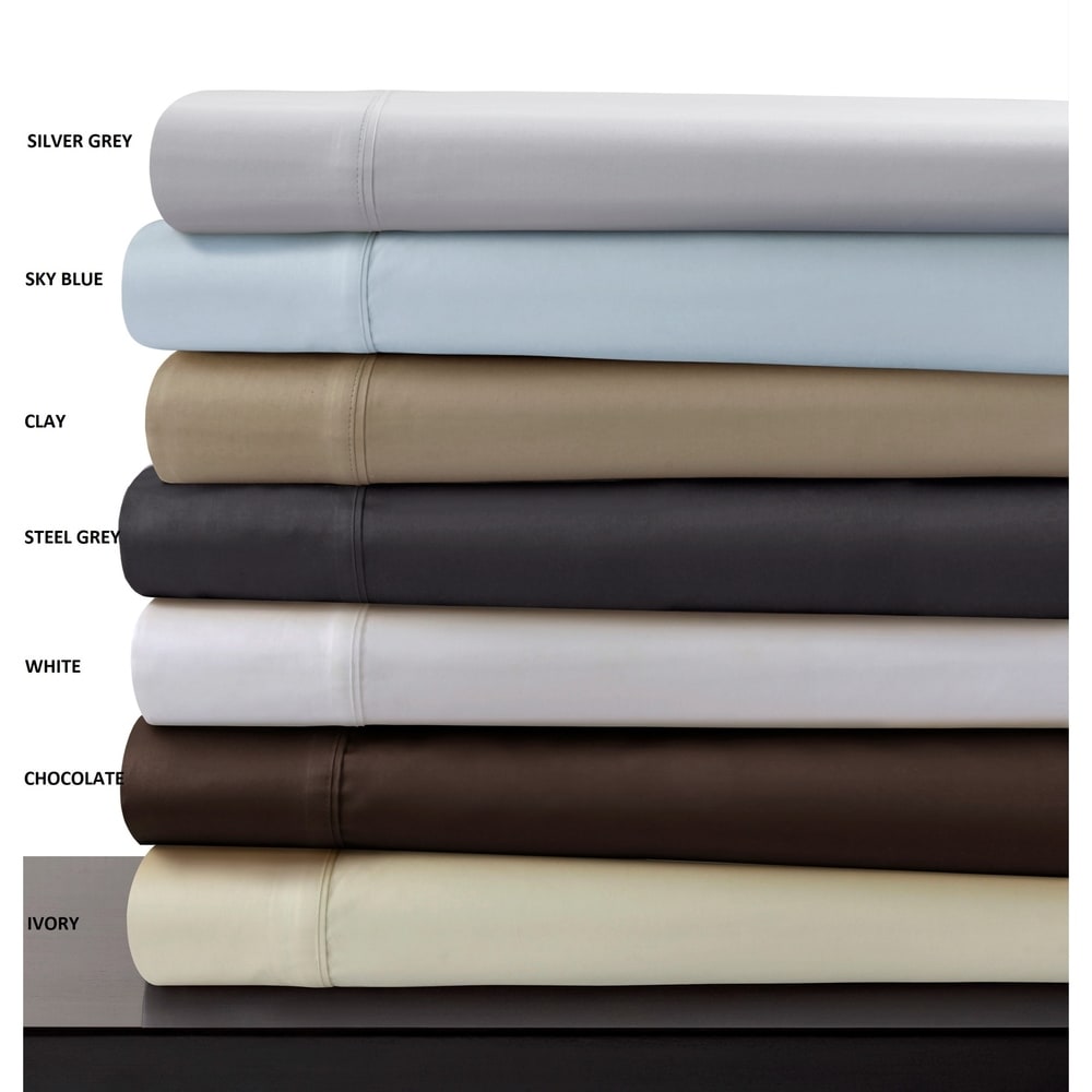 Egyptian Cotton 600 Thread Count Pillowcase Set (Set of 2)