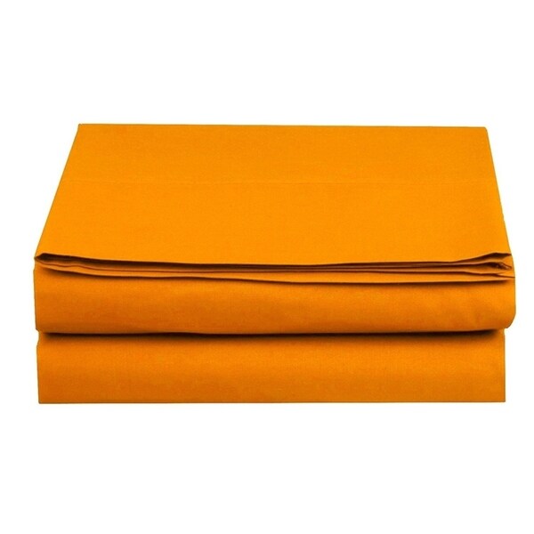 Elegant Comfort Super Soft and Wrinkle-Free Flat Sheet 100% HYPOALLERGENIC