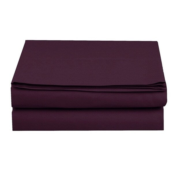 Elegant Comfort Super Soft and Wrinkle-Free Flat Sheet 100% HYPOALLERGENIC