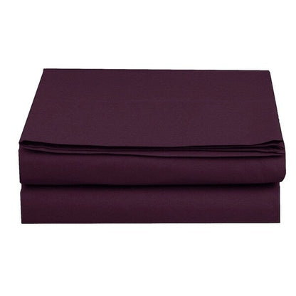 Elegant Comfort Super Soft and Wrinkle-Free Flat Sheet 100% HYPOALLERGENIC